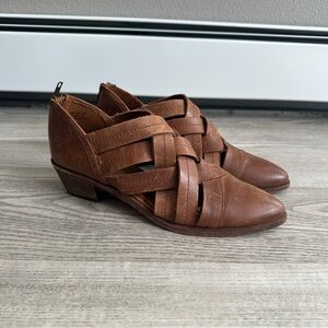 Frye Brown Ray Huarache Leather Shoes 9